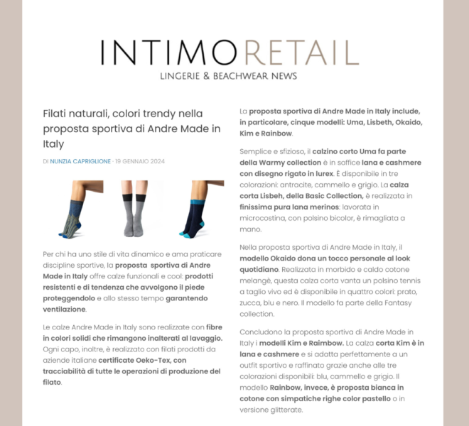 editoriale Intimo retail febbraio 2024