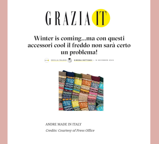 magazine Grazia. novembre 2023